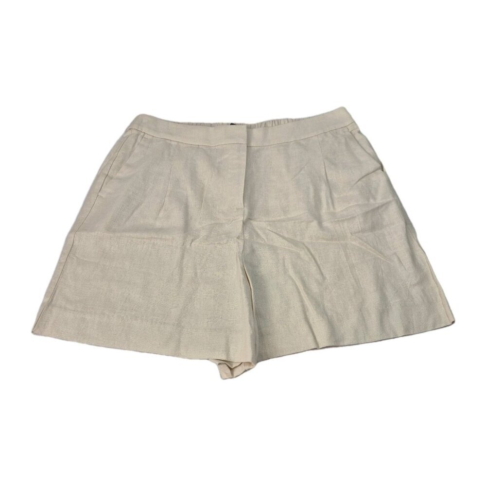 J.Crew Women's Shorts Size 14 Beige Linen Blend (55)